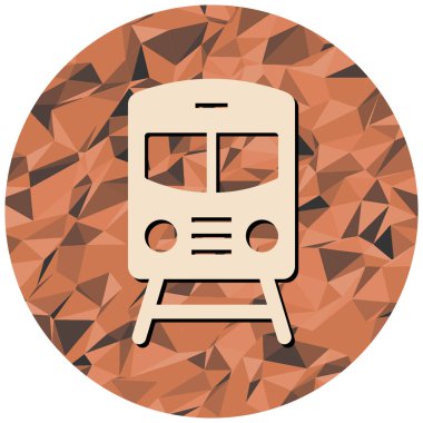 tren simgesi, vektör illüstrasyonu