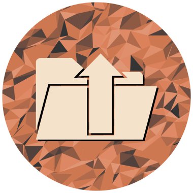 Yükle. Web simgesi basit illüstrasyon