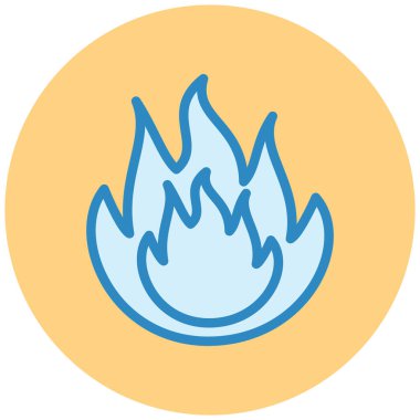 Ateş vektörü simgesini ateşle