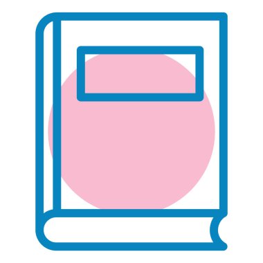 Kitap. Web simgesi basit illüstrasyon