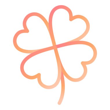 Yonca simgesi. vektör illüstrasyonu