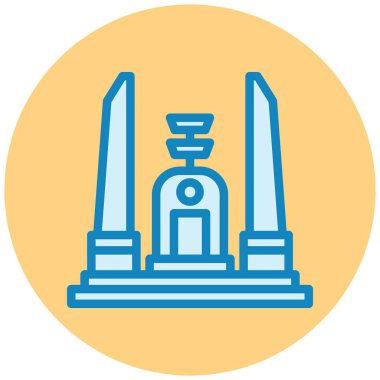 Bina. Web simgesi basit illüstrasyon