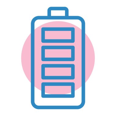 Pil. Web simgesi basit illüstrasyon