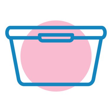 Kova. Web simgesi basit illüstrasyon