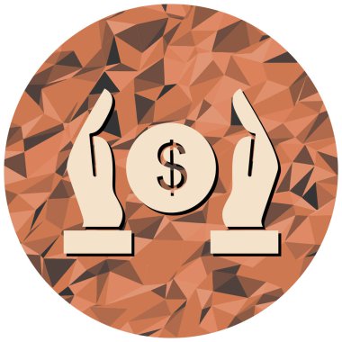 Para için. Web simgesi basit illüstrasyon