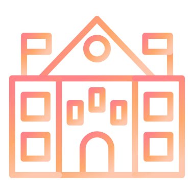 Elçilik modern simge vektör illüstrasyonu 