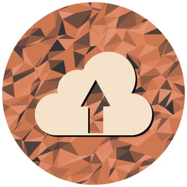 Bulut. Web simgesi basit tasarım