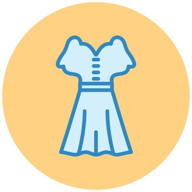 Elbise. Web simgesi basit illüstrasyon