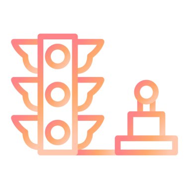 Trafik Denetim Modern simge vektör illüstrasyonu