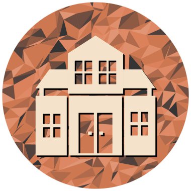 Modern ev simgesi vektör illüstrasyonu