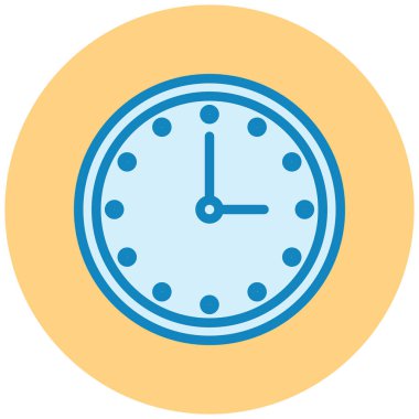 Saat. Web simgesi basit illüstrasyon