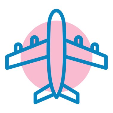 Uçak. Web simgesi basit illüstrasyon