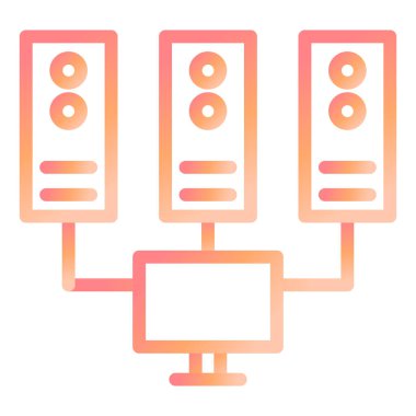 Web simgesi basit illüstrasyonuna ev sahipliği yapıyor