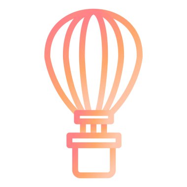 Hava Balonu modern simge vektör illüstrasyonu 