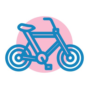 bisiklet ikonu vektör illüstrasyonu