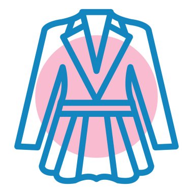 moda ceket vektör simgesi