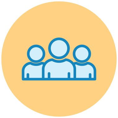 grup insan vektör simgesi