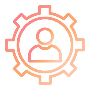 İdari işler. Web simgesi basit illüstrasyon