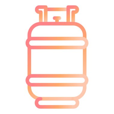 Gaz tüpü. Web simgesi basit illüstrasyon 