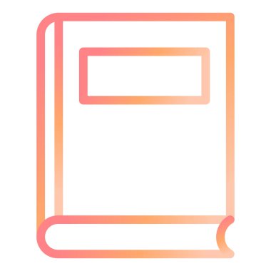 Kitap. Web simgesi basit illüstrasyon 