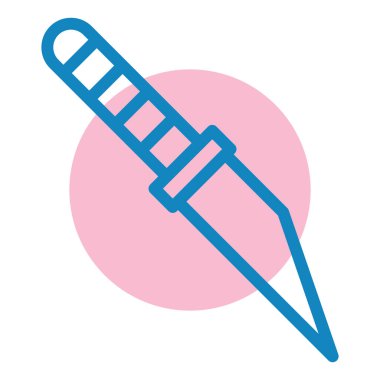 Bıçak. Web simgesi basit illüstrasyon