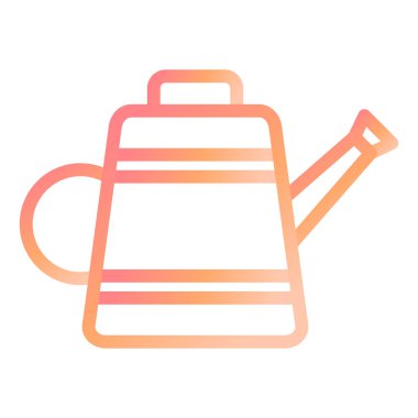 Sulama kutusu vektörü. İnce çizgi işareti. izole edilmiş sınır sembolü çizimi