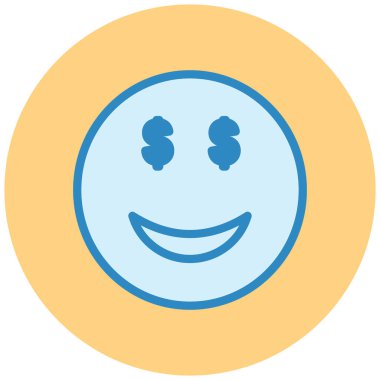 Emoji. Web simgesi vektör illüstrasyonu