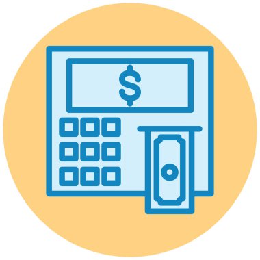 bankacılık satırı vektör simgesi.