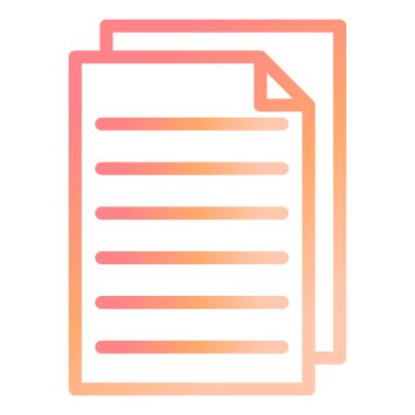 Belge. Web simgesi basit illüstrasyon