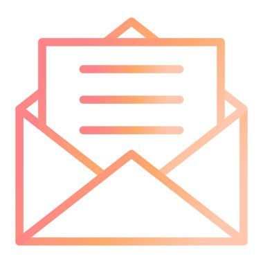 zarf simgesi vektör illüstrasyonu