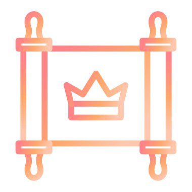 taç simgesi vektör illüstrasyonu