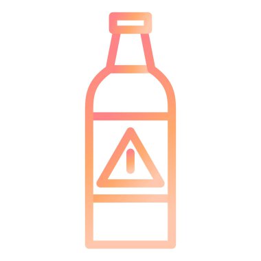 Şişe. Web simgesi basit tasarım