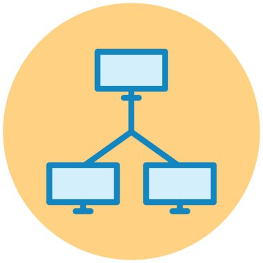 şebeke. Web simgesi basit illüstrasyon