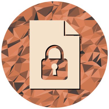 Kilit simgesi. düz dizayn biçimi 10