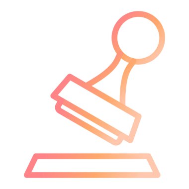 Damga. Web simgesi basit illüstrasyon 