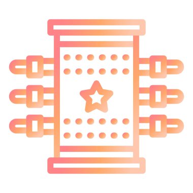 Sihirli Kutu modern ikon vektör illüstrasyonu 