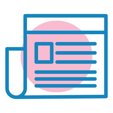 Belge. Web simgesi basit illüstrasyon