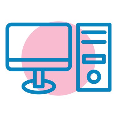 Bilgisayar simgesi. Basit resimleme