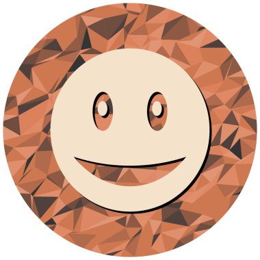 Mutlu yüz simgesi simgesi. Gülümseyen gülümseme çizgi filmi ağ için gülen gülümseme vektör simgeleri