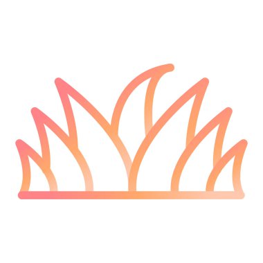 Bir alev simgesinin vektör illüstrasyonu