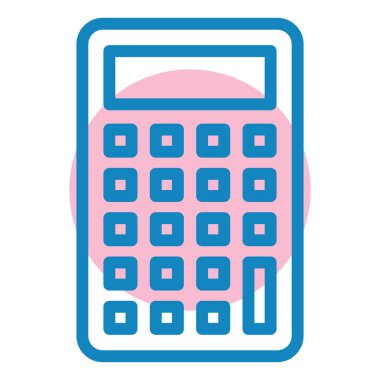 hesap makinesi simgesi vektör illüstrasyonu