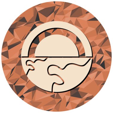 Bir gezegenin vektör çizimi 