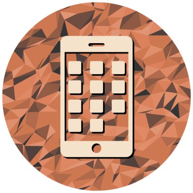 cep telefonu simgesi. web tasarımı için akıllı telefon vektör simgelerinin düz çizimi