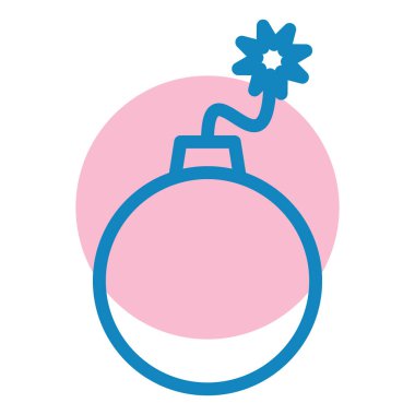 Bomba. Web simgesi basit illüstrasyon