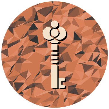 Anahtar simgesinin vektör illüstrasyonu