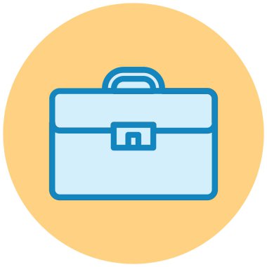 Çanta. Web simgesi basit illüstrasyon