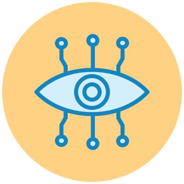 robot. Web simgesi basit illüstrasyon