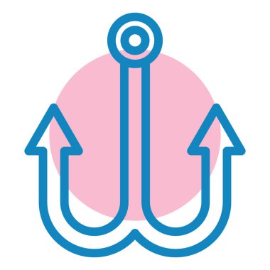 Çapa. Web simgesi basit tasarım