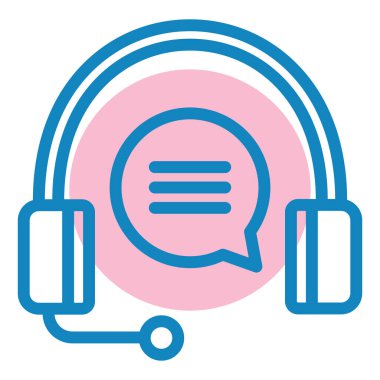 Konuş. Web simgesi basit illüstrasyon