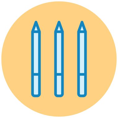 Kalem. Web simgesi basit illüstrasyon